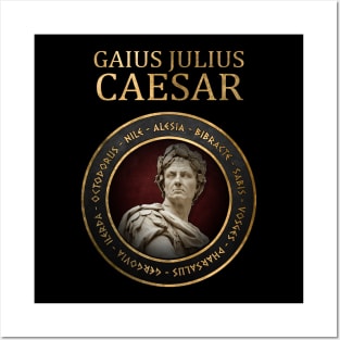 Gaius Julius Caesar Famous Battles Ancient Roman History Posters and Art